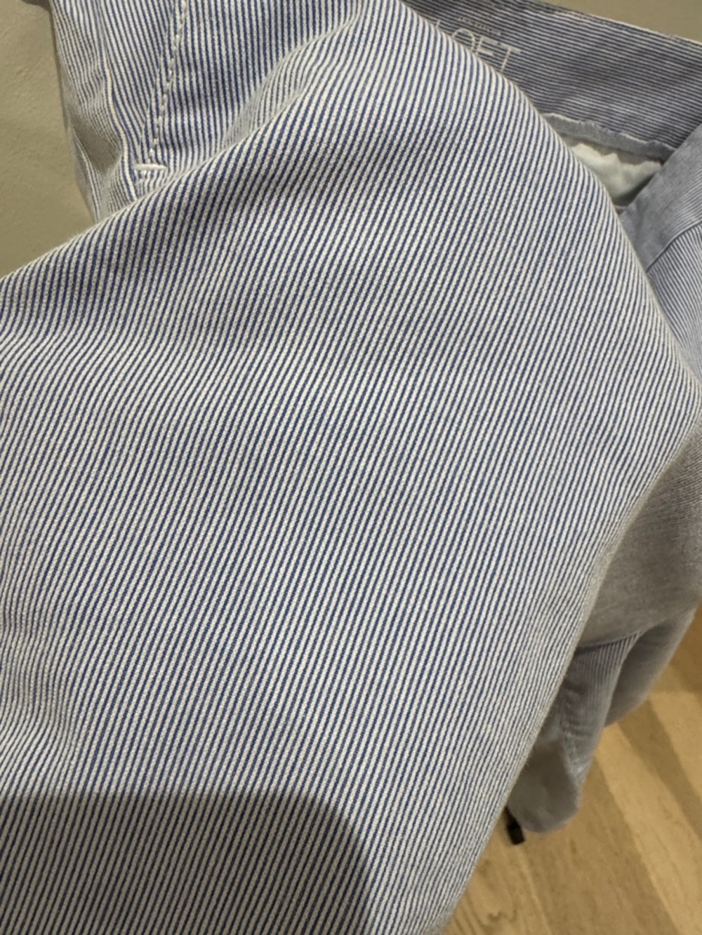 LOFT Light Blue Cotton Bermuda Shorts - Picture 5 of 7